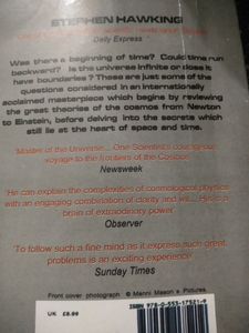 A Brief History Of Time By Stephen Hawkings