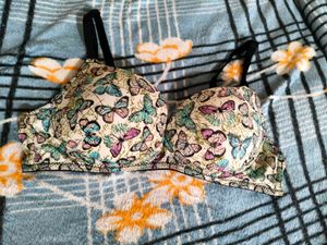 Butterfly Print Bra