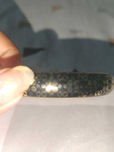 Elegant Gold &amp; White Patterned Bangle (Any 1)