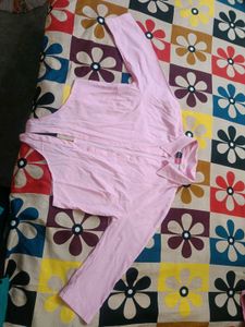 Pink Long Sleeve Button Down