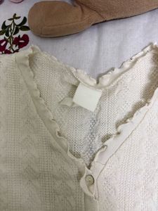 White Knit Cardigan