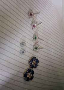 AD Flower Stud Earrings