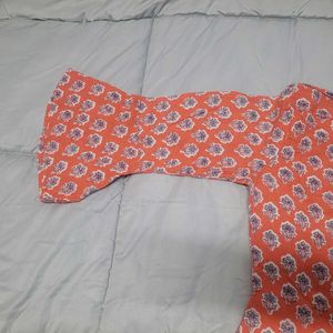 Floral Print Bell Sleeve Top