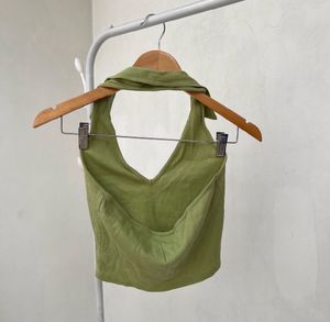 Parrot Green V-neck Collar Top