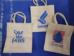 Jute Handbags (Set of 3)