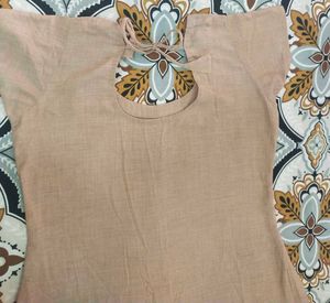 Embroidered Cotton Kurti Xs,S