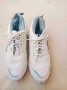 White Platform Fashion Sneakers