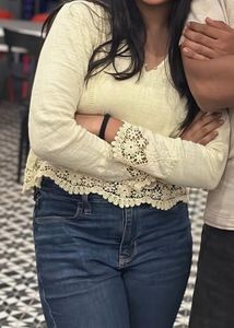 Only Lace Trim Blouse