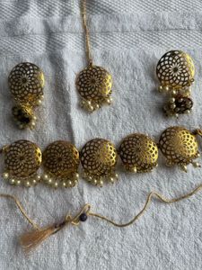 Gold Plated Indian Jewelry Set
