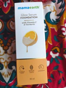 Mamaearth Glow Serum Medium Foundation Dewy With V