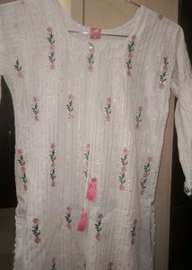 Embroidered White Top