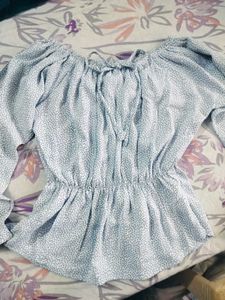 Off-Shoulder Peplum Top