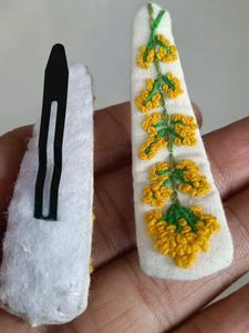 Beautiful Handmade Embroidery Hair Clips