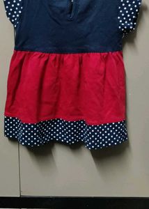 Cotton Frock With Embroidery