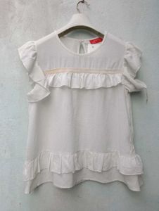 New with tag Pinterest Korean Cute bluff top