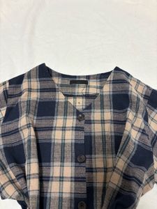 Checked Flannel Top