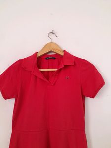 (Allen Solly)Red Basic Dress (Girl&#39;s)
