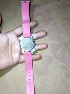Pink Stone Watch ⌚