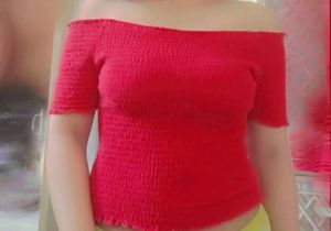 Bardot Red 🍒 Hot Top