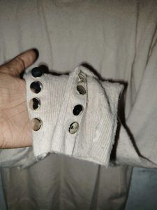 Elegant Beige Knit Top