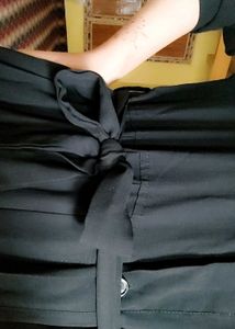 Elegant Black front open Abaya