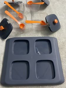 Multipurpose Serving Tray and Lid Stand Spice Cont