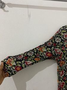 Floral Print Kurta