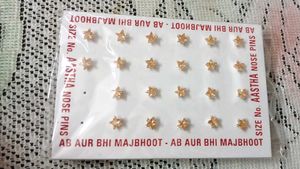 Star Shapped Earings And Studs