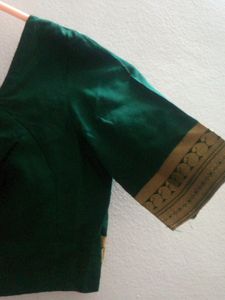 Bottle Green colour Blouse like new