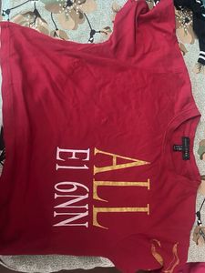 Zara Red Graphic Tee