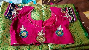 Beautiful Rani pink saree
