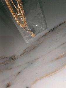 Layered Key & Lock Necklace and bracelet