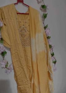 Yellow Kurta set Yok part embroidery