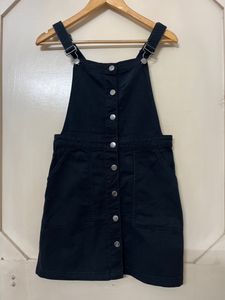 H&amp;M Dungaree Dress Black