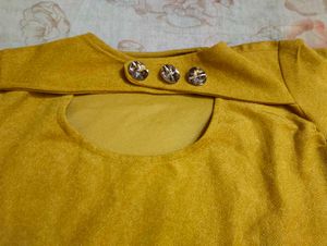 Mustard Yellow Belted Dress 💛⚡