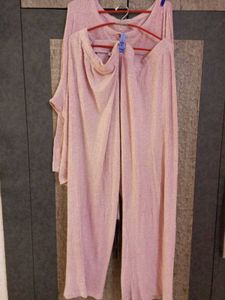 PLUS SIZE Branded Warm Nightsuit/Coordset