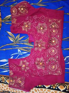 Embroidery Work Saree