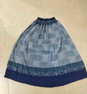 Daily wear Blue & White Floral Skirt✨