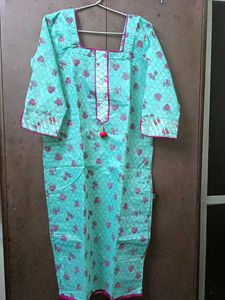 sea green kurta set