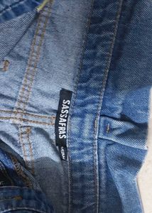 SASSAFRAS High Waist Blue Jeans