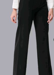Kotty Straight Pants Set Of Two(Black And Brown)
