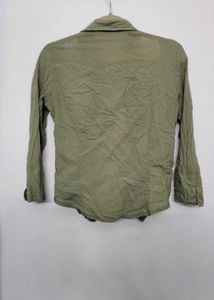 Olive Green Lace Top