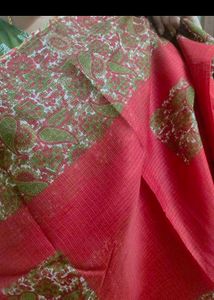 Elegant Red & Green Saree