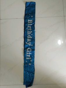 glitter birthday sash