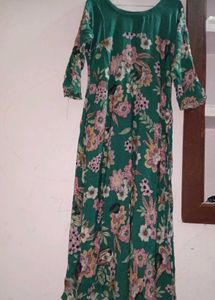Floral Green Kurti