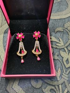 Elegant Floral Drop Earrings