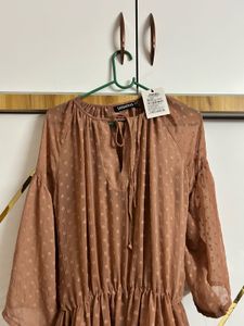 SASSAFRAS Women Tiered Pink Dress