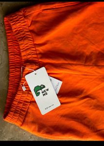 Orange Wide Leg Pants