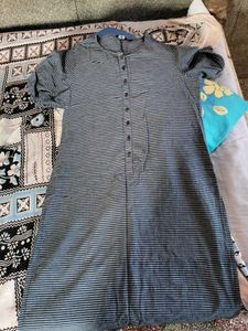 Striped Button-Down Dress