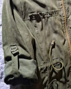 Olive Zip-Up Jacket